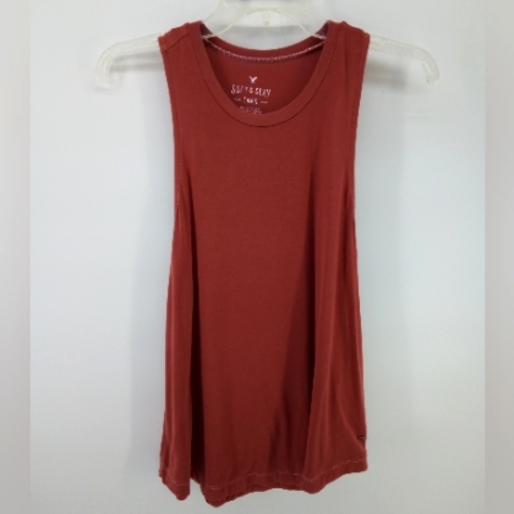 AEO Soft & Sext Rust Orange Red Tank XS American Eagle Outfitters Fall